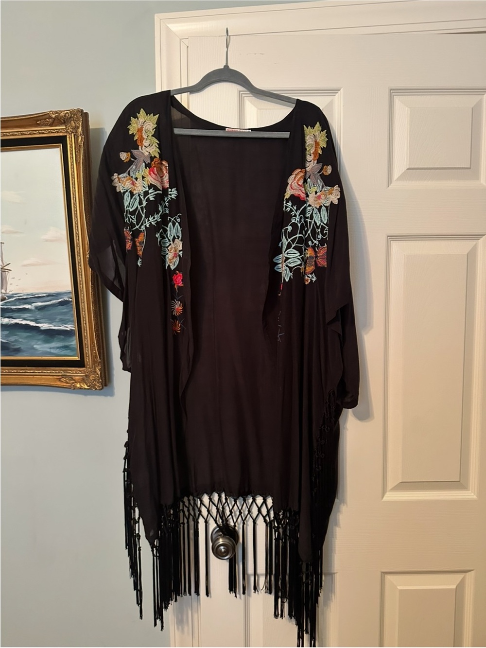 Johnny Was embroidered Kimono